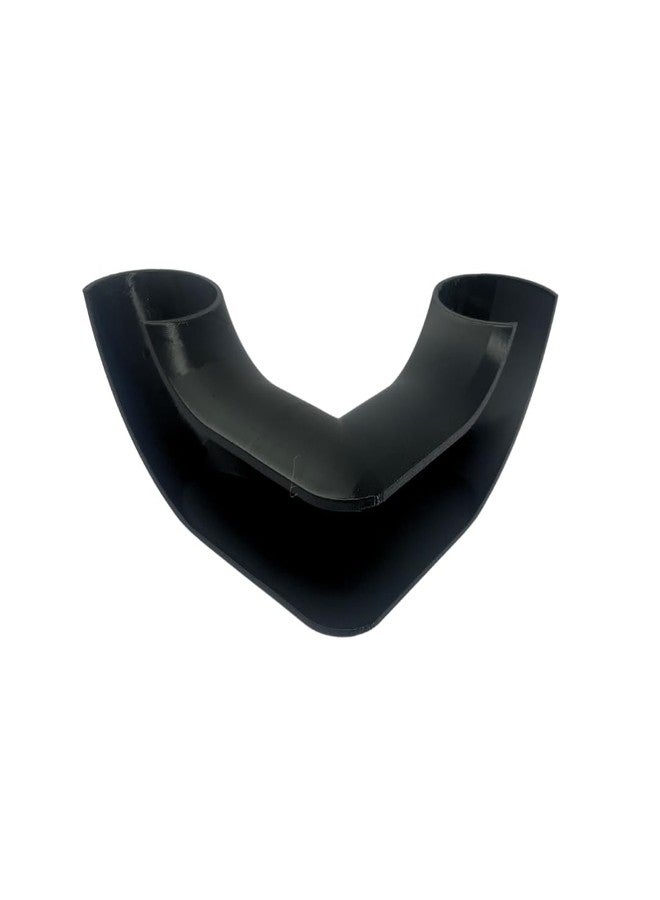 Chatelet REEFSHAPE Aquarium Corner Tube Viewing Tunnel | Fish, Shrimp, Loaches Hideout for Aquariums | Unique Underground Tube Viewing Tunnel | Made in USA (Corner Tube, Black) - Image 1